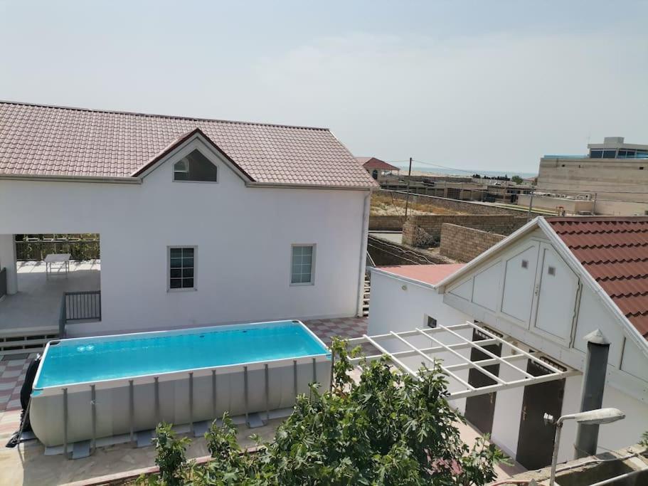 A White House Close To Sea Breeze With Sauna & Pool Villa Nardaran Exterior photo